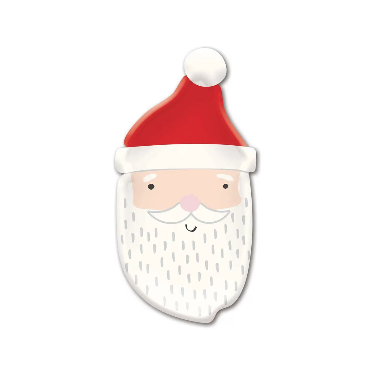 Santa Claus plate perfect for a Christmas party or a Santa cookie plate.
