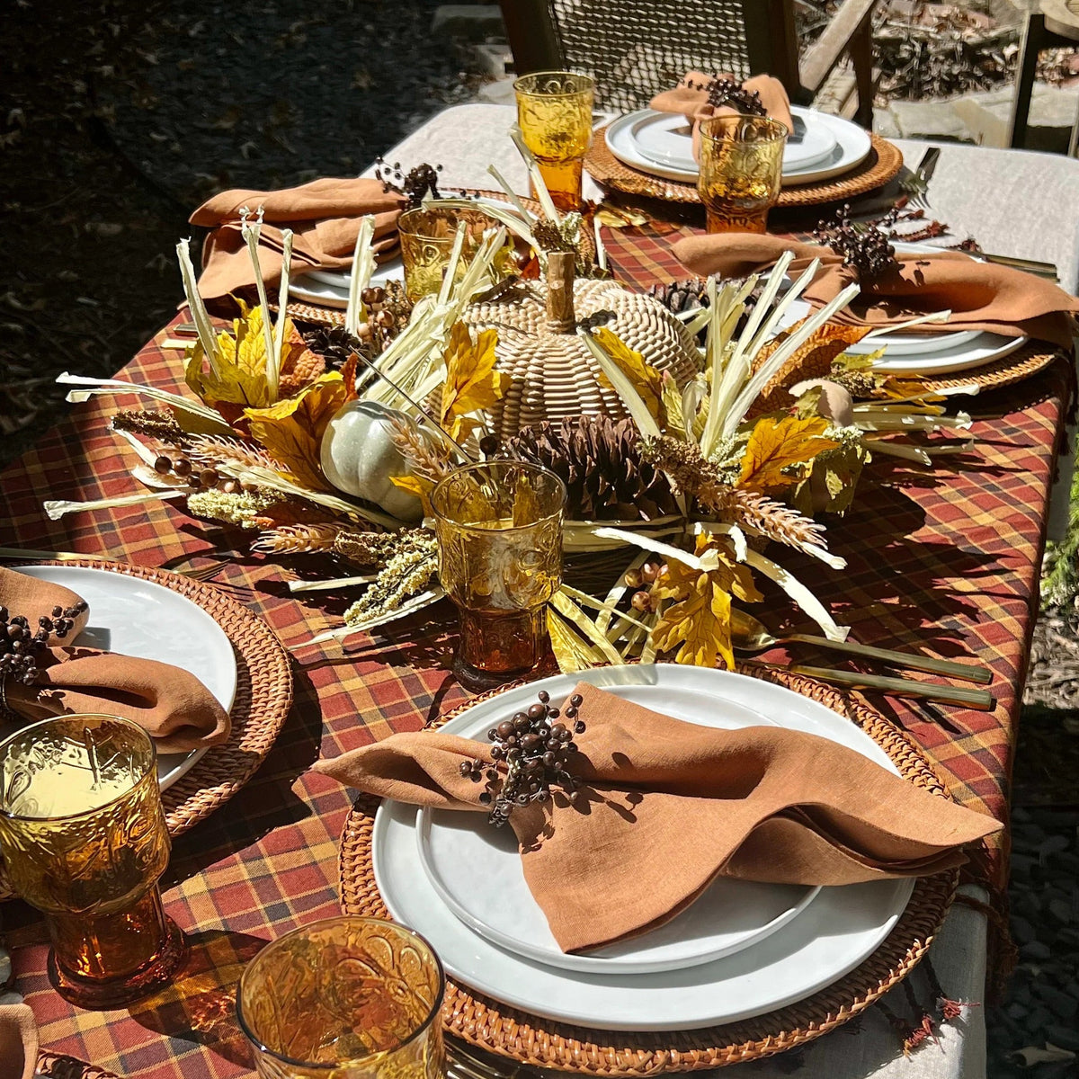 Foliage wreaths for fall perfect on your door or as a Thanksgiving centerpiece.