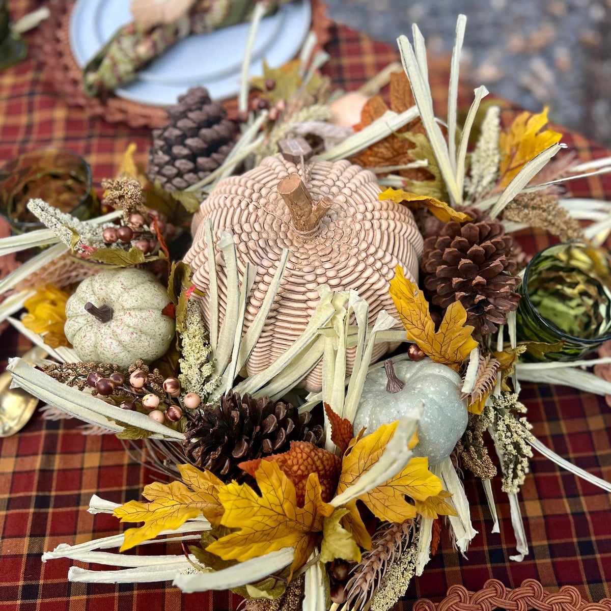 Foliage wreaths for fall perfect on your door or as a Thanksgiving centerpiece.