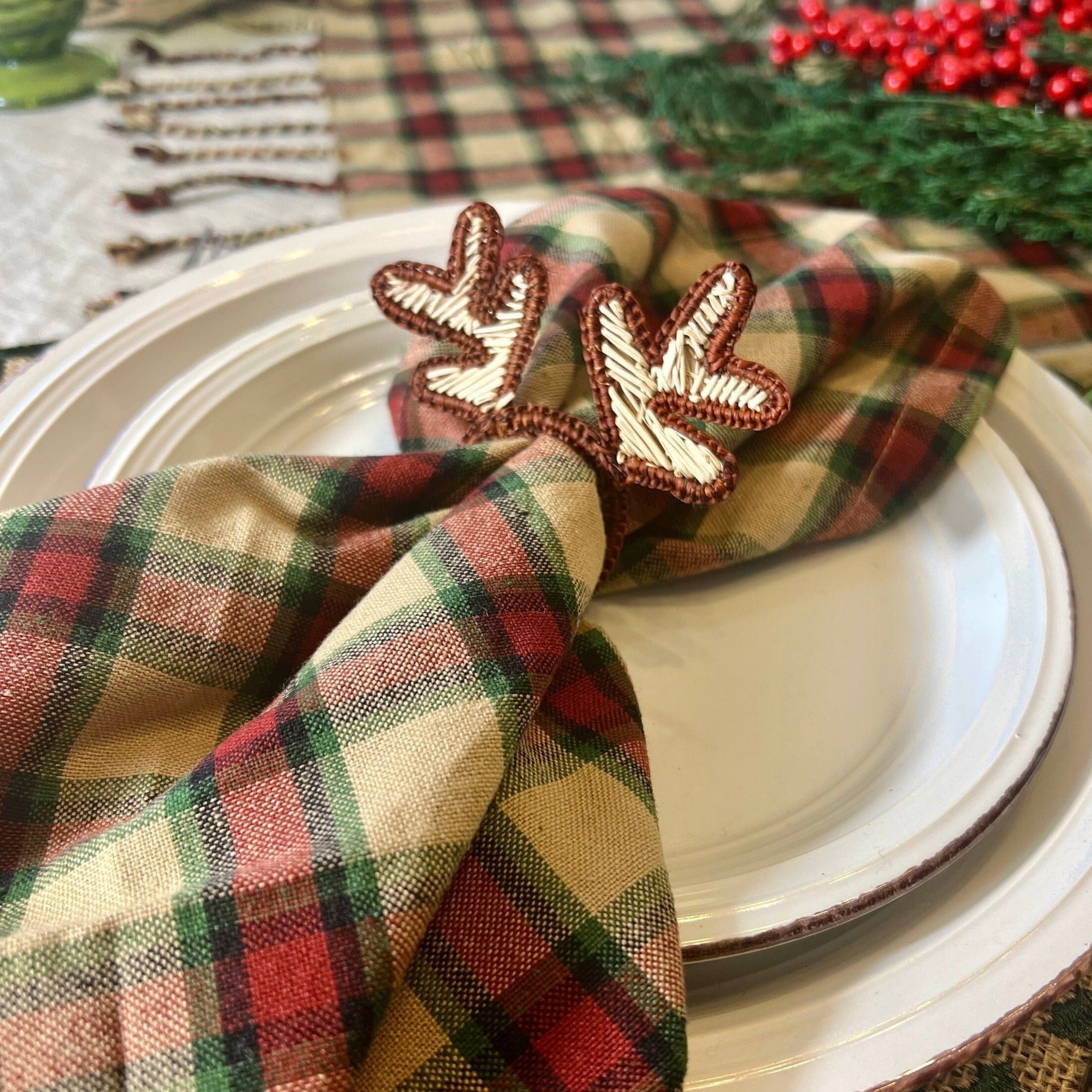 Santa napkin rings on sale