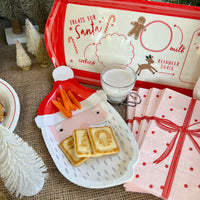 Santa Claus plate perfect for a Christmas party or a Santa cookie plate.