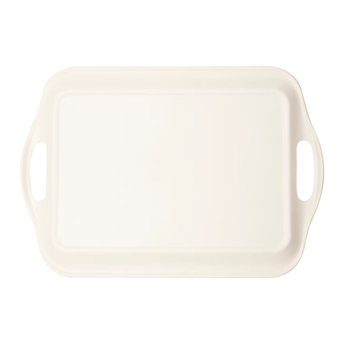 Bamboo tray with spring flower design in pinks and green - perfect to use as an Easter serving tray or platter