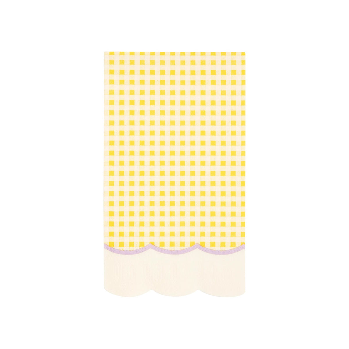 Pastel gingham paper dinner napkins perfect for Easter, baby shower or a first birthday party.