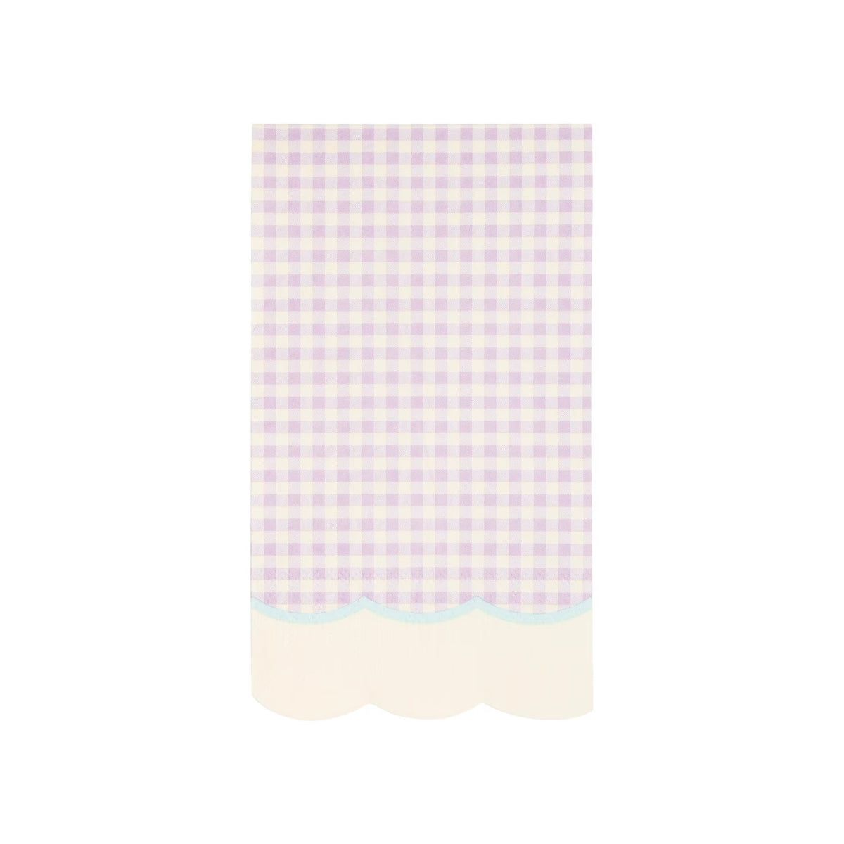 Pastel gingham paper dinner napkins perfect for Easter, baby shower or a first birthday party.