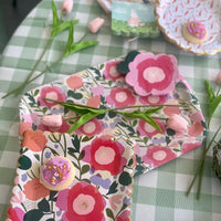 Floral Napkins | Flower Paper Napkins (Set of 18) - Easter Napkins - Pink Floral Paper Napkins - Floral Theme Party - Tea Party