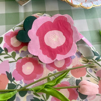 Floral Napkins | Flower Paper Napkins (Set of 18) - Easter Napkins - Pink Floral Paper Napkins - Floral Theme Party - Tea Party