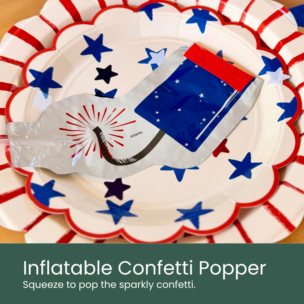 Inflatable Confetti Popper - Moment & Co's Fourth of July Holiday Subscription Box