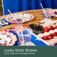 Lucky Stars Straws - Moment & Co's Fourth of July Holiday Subscription Box