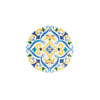 La Dolce Vita small paper plate with colorful Italian tile pattern