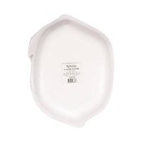 Back view of lemon shaped paper plates packaging