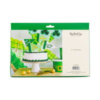 Back of Leprechaun Trap Pennant Set packaging