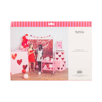 Back view of packaged Lucky in Love cards banner set by My Mind’s Eye