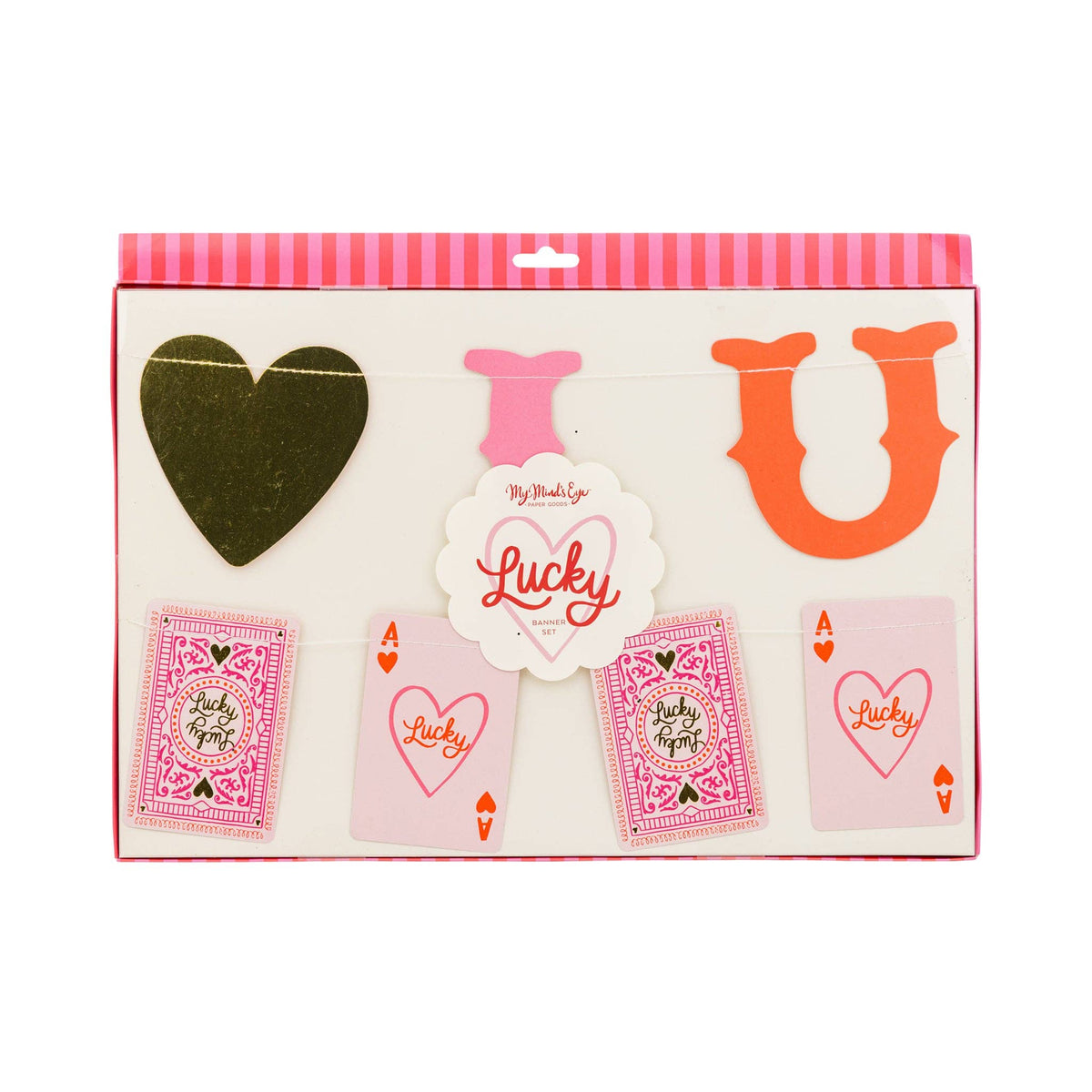 Packaged Lucky in Love cards banner set by My Mind’s Eye
