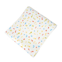 Square sheet of the confetti table runner showing multicolor confetti pattern.