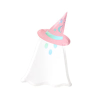 Single Bewitching Ghost die cut plate on white background, 12.5 by 5.5 inches.