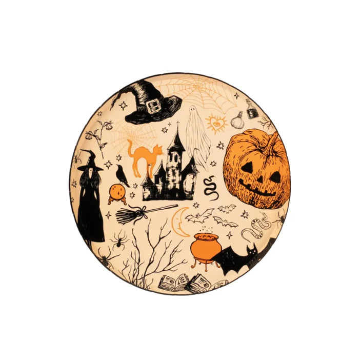 Product shot of the Halloween icon dinner plate on a white background.