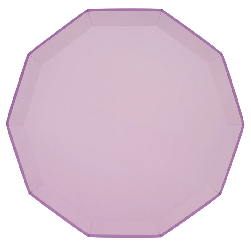 ingle lilac octagon dinner plate, 10.75 inches
