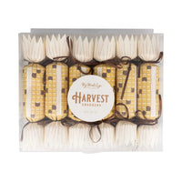 Boxed set of 12 corn shaped party crackers for kids Thanksgiving table