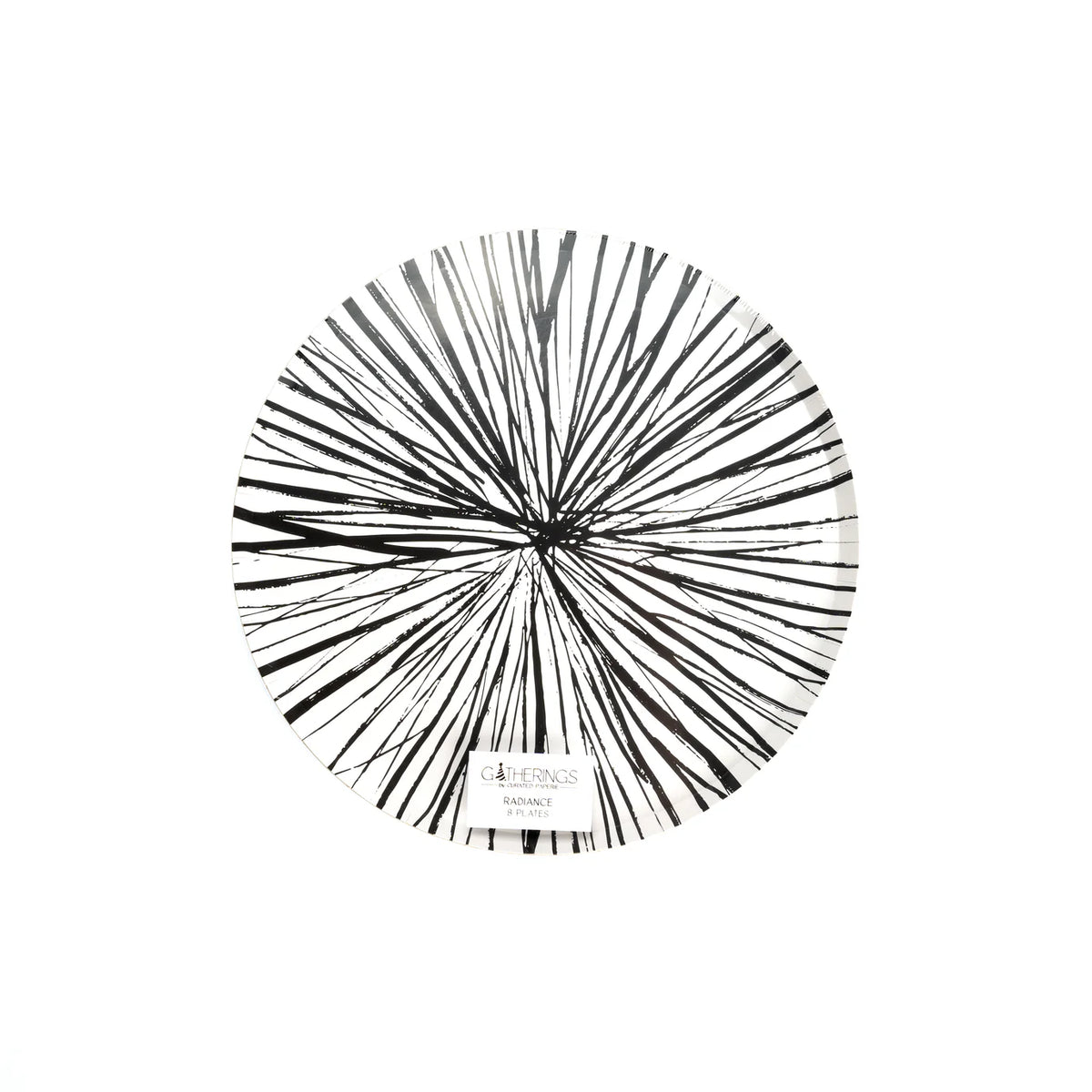 Packaged Radiance black 10.5 in Paper Plates, set of 8