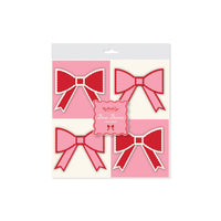 Front packaging of pink and red bow treat boxes by My Mind’s Eye