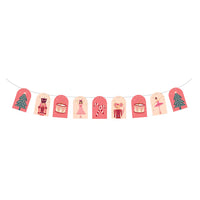 Full 5-ft garland on twine with character sequence