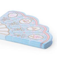 Stacked Parisian Princess fan napkins shown at an angle