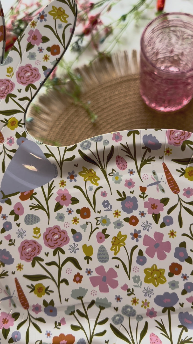 Floral bunny easter party supplies video