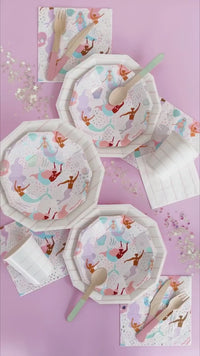 Under the Sea Large Napkins with coordinating mermaid-themed tableware