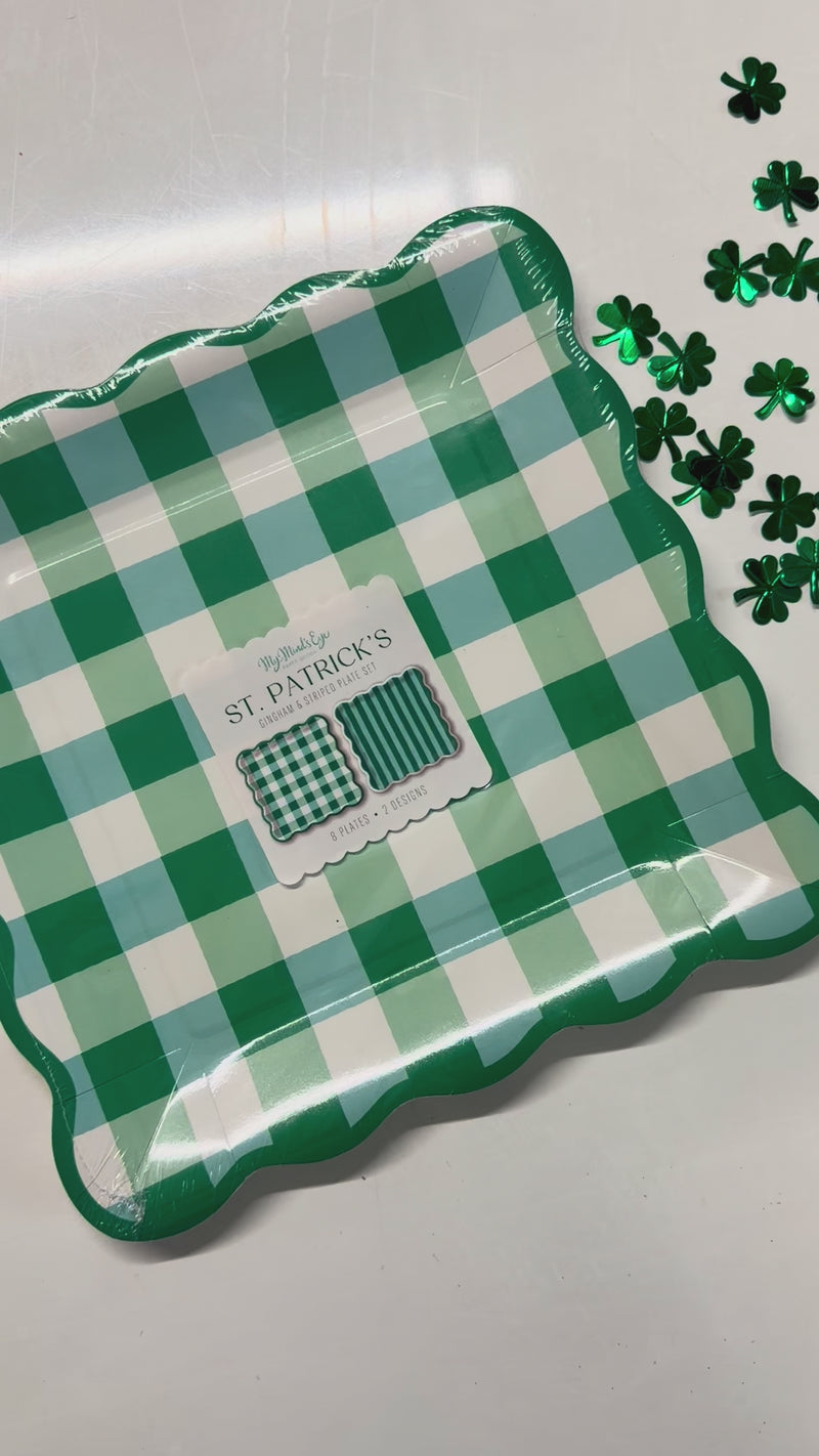 Video of St Patricks Day Party supplies in green