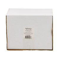 Product box for the Flower Shop putz house detailing the dimensions.