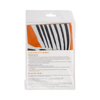 Back view of the pumpkin mylar balloon showing the double-sided design.