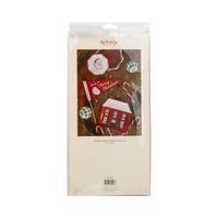 Back of the Santa felt pennant packaging showing product details and barcode