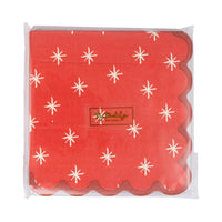 Pack of red star cocktail napkins with gold My Mind’s Eye label