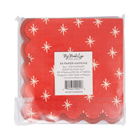 Back of napkin pack showing barcode and 24-count label