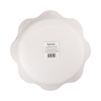 Back of the Santa and Christmas tree plates packaging showing product details and barcode