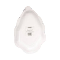 Back view of Santa paper plates showing product label and barcode