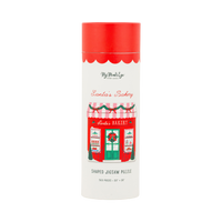 Santa's Bakery 503 piece Christmas puzzle tube with a sweet Santa bakery illustration