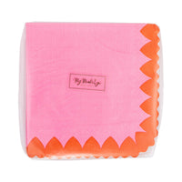 Packaged pink scalloped heart border cocktail napkins by My Mind’s Eye