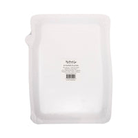 Back view of packaged slot machine shaped plates with product label.