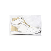 Packaged sneaker napkins with gold heel detail—great nike party decorations piece.