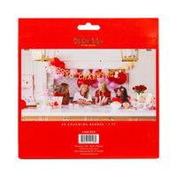 Back view of So Charming Valentine banner packaging