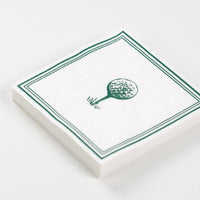 Stack of golf cocktail napkins