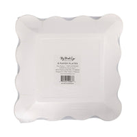 Back view of packaged Star Pattern Plates showing product label