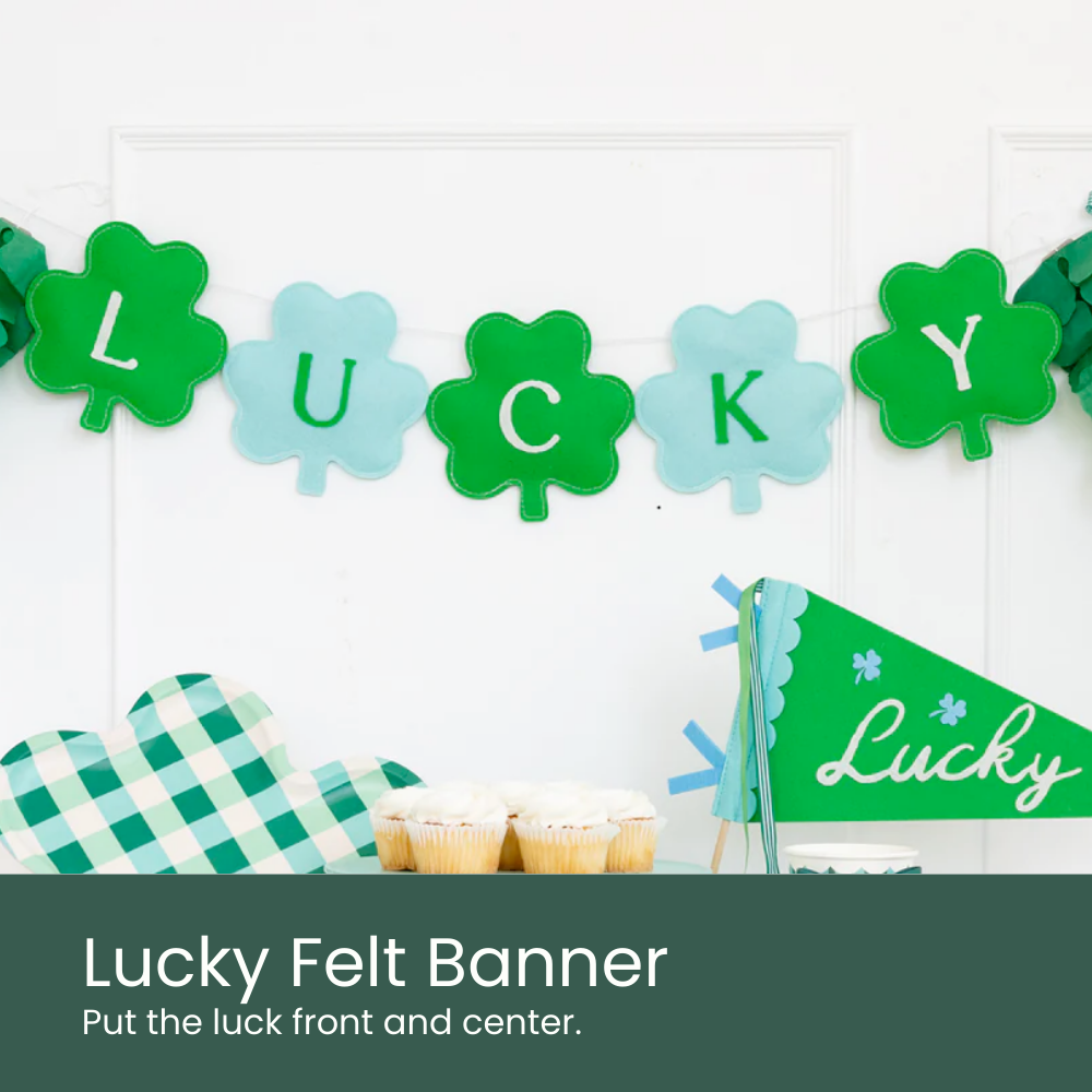 Lucky Felt Banner - Moment & Co's St. Patrick's Day Box