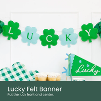 Lucky Felt Banner - Moment & Co's St. Patrick's Day Box