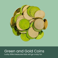St. Patrick's Day Plastic Coins - Moment & Co's St. Patrick's Day Box