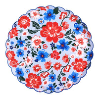 Isolated white product shot of the 10.5-inch Summer Floral Dinner Plate showing the full pattern.
