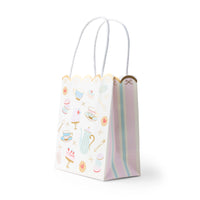 High Tea patisserie favor bag shown at an angle