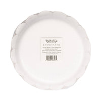 Back of teddy bear dessert plate packaging showing product label