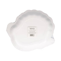Package containing an 8-pack of turkey-shaped paper plates.